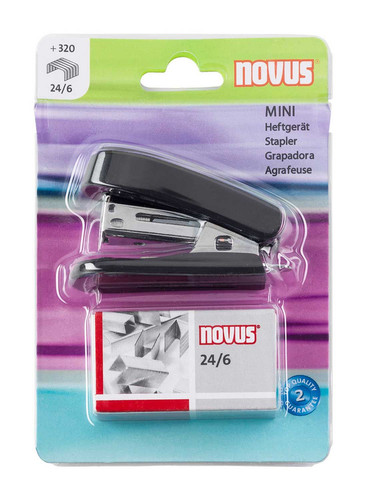 Novus heftgerät mini schwarz - novus,